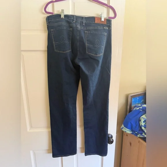 Lucky Brand Women's Deep Indigo Straight Leg Jeans - Picture 2 of 7